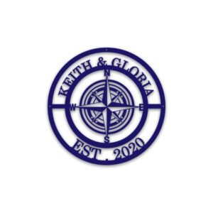 Customized Acrylic Compass with Name wall decor