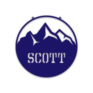 Customized Acrylic Mountain with Name wall decor