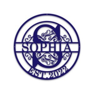 Customised Split Latter with Name Acrylic wall decor