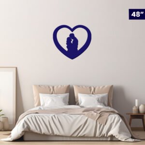 Acrylic Couple in a Heart Design wall decor