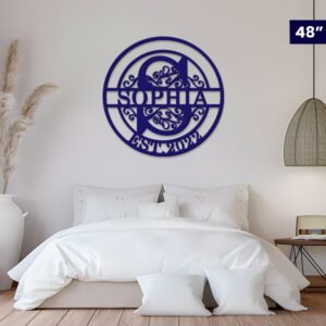 Customised Split Latter with Name Acrylic wall decor