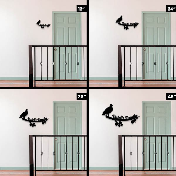 Customized Name Acrylic Bird Design wall decor - Imagistation