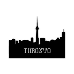Toronto City with Buldings Designed Acrylic Wall Decor