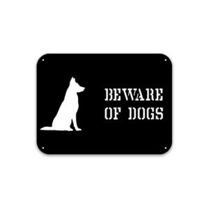 Beaware of Dogs Design Acrylic wall decor