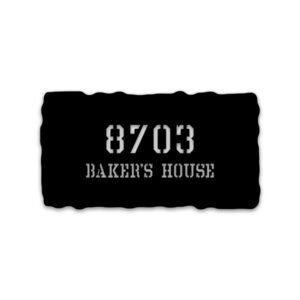 Customized Name Board with House Number Designed Acrylic wall decor