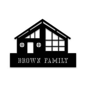 Customized Home with Family Name Designed Acrylic wall decor