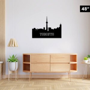 Toronto City with Buldings Designed Acrylic Wall Decor