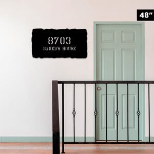 Customized Name Board with House Number Designed Acrylic wall decor