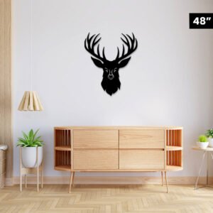 Deer Face Designed Acrylic wall decor