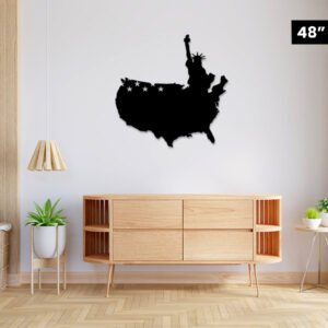 USA Flag with Liberty Designed Acrylic wall decor