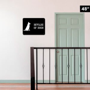 Beaware of Dogs Design Acrylic wall decor