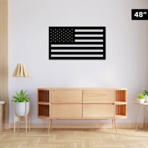 USA Flag Designed Acrylic wall decor