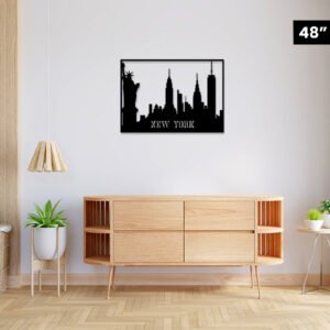 Newyork City with Buldings Designed Acrylic Wall Decor